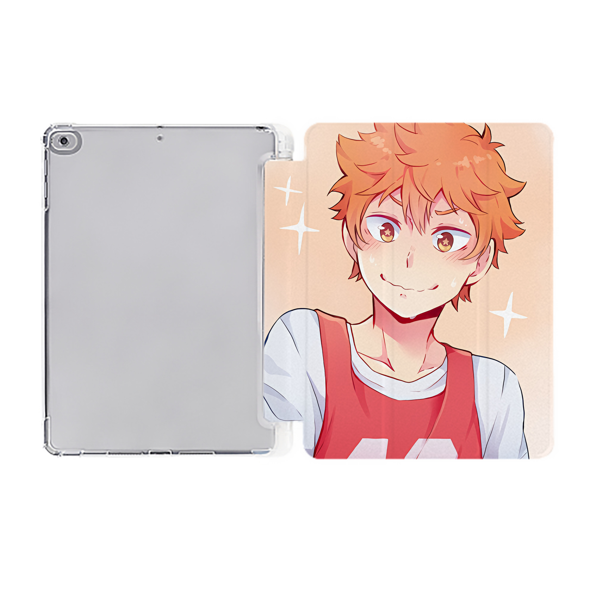 （画像用） ハイキュー!! Haikyu!! IPad ケース ペン収納付き 三つ折りスタンド PUレザー×シリコン 対応機種9.5/10.5/10.9インチ